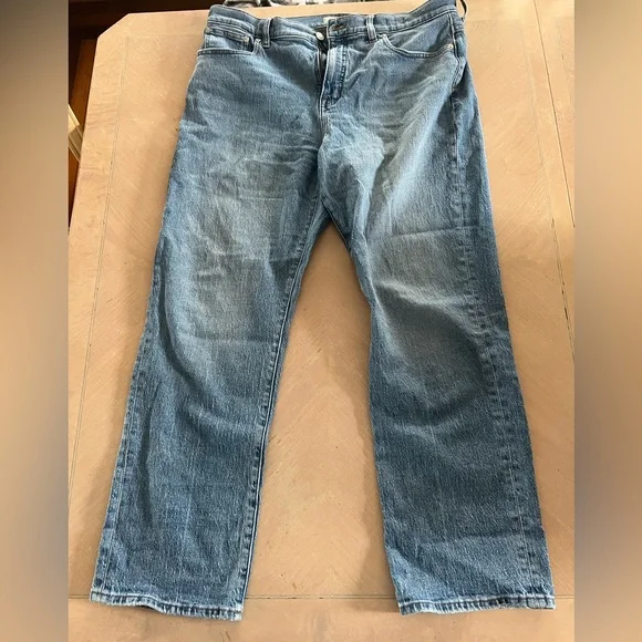 Madewell Women's Light Blue Straight-Leg Jeans - Picture 1 of 6